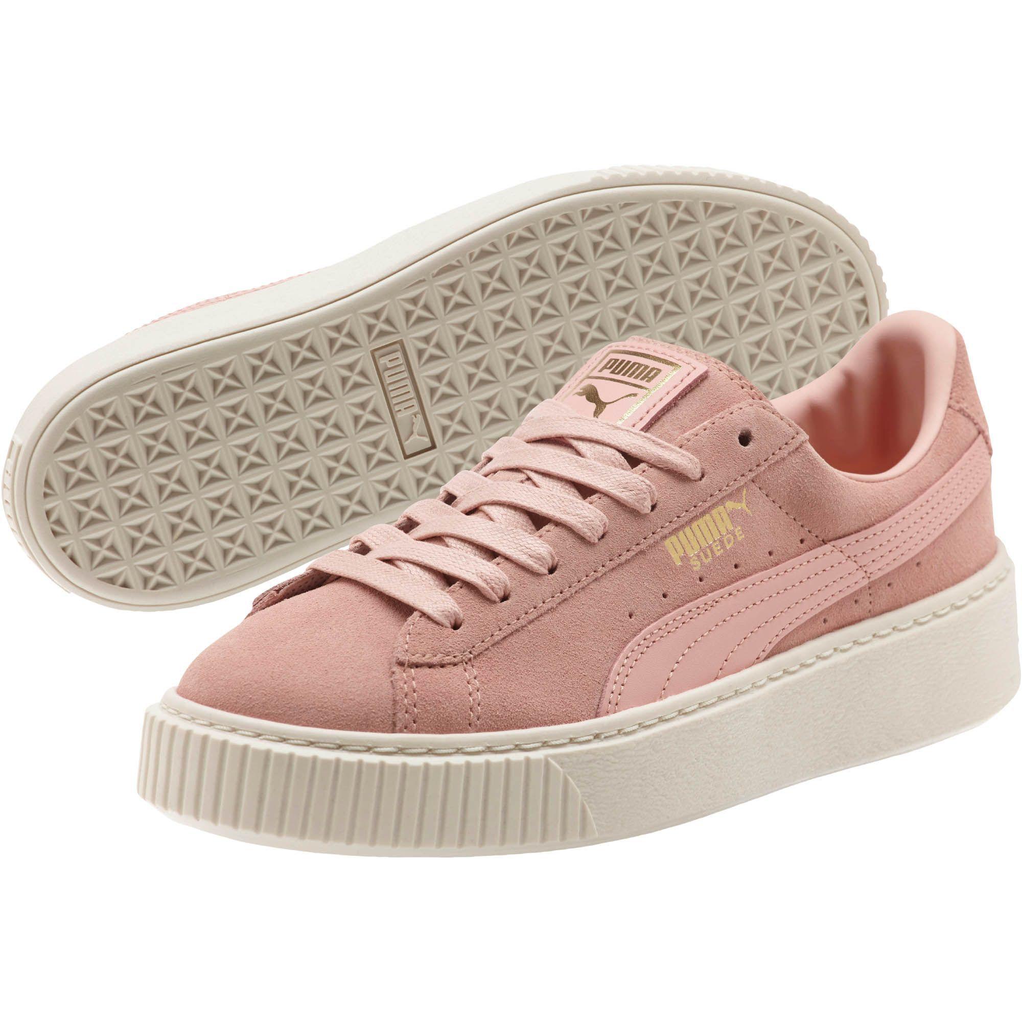 Lyst Puma Suede Platform Core Womens Sneakers In Pink